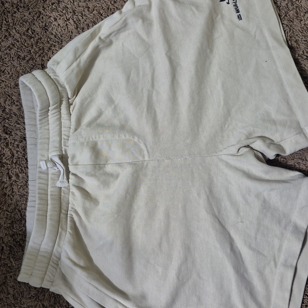 White Drawstring Mad Rabbit Shorts